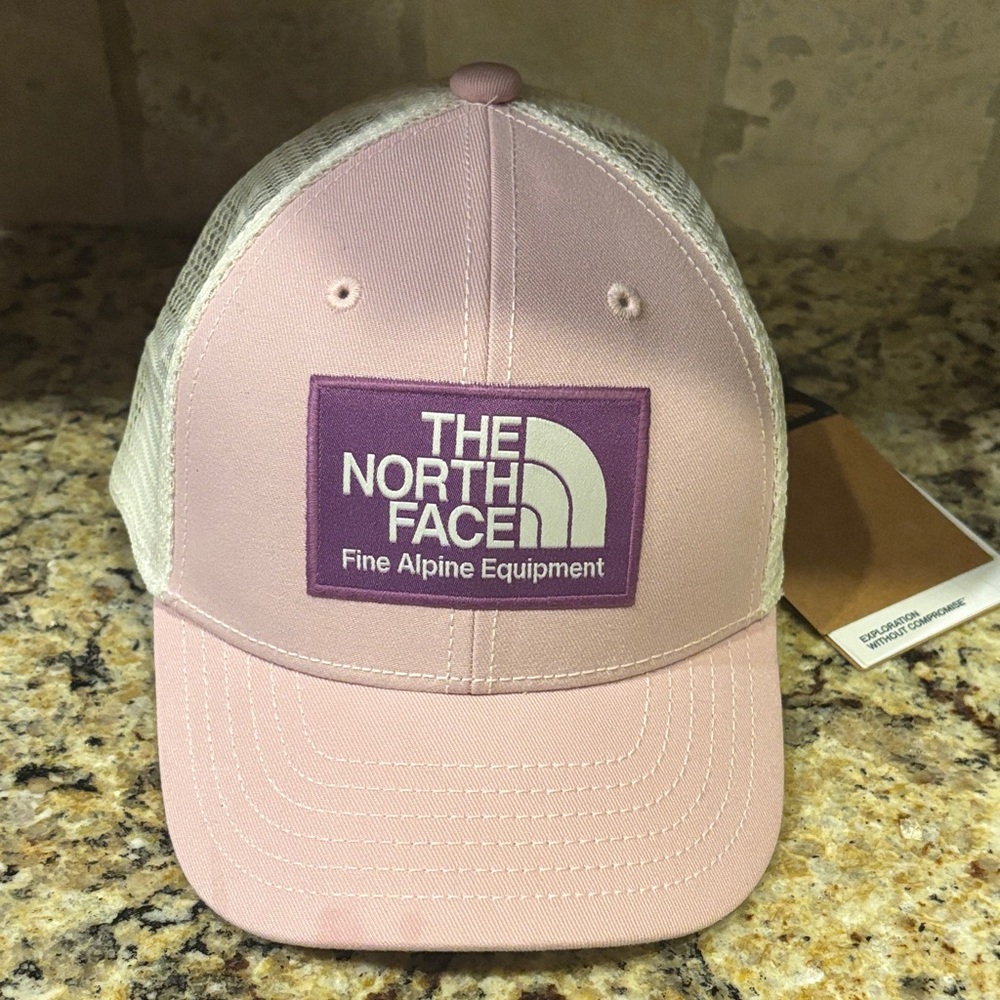 The North Face Light Pink and Purple Girls Hat